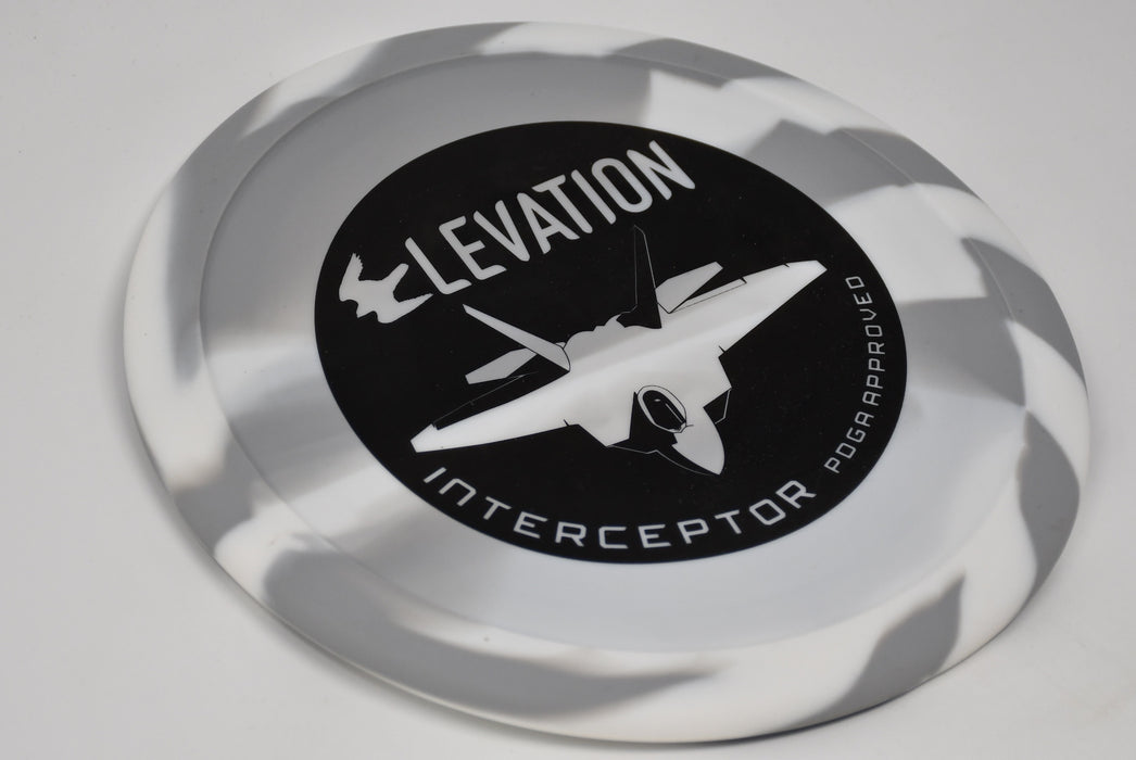 Buy Gray Elevation OG Rubber Interceptor Run 4 Midrange Disc Golf Disc (Frisbee Golf Disc) at Skybreed Discs Online Store