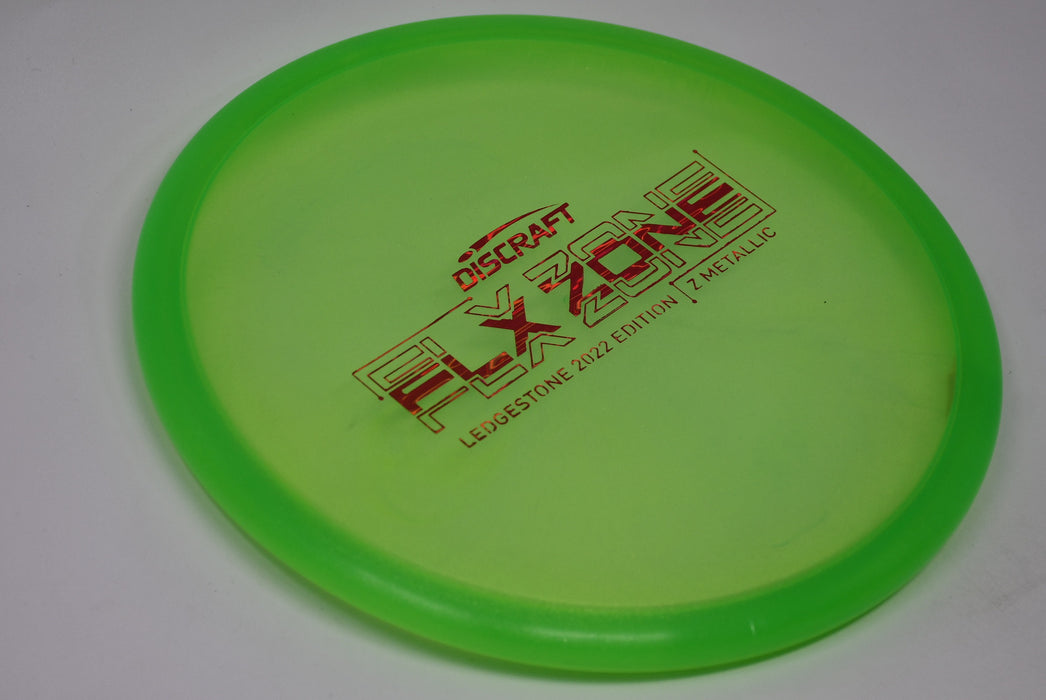 Buy Green Discraft LE Z Metallic FLX Zone Ledgestone 2022 Putt and Approach Disc Golf Disc (Frisbee Golf Disc) at Skybreed Discs Online Store