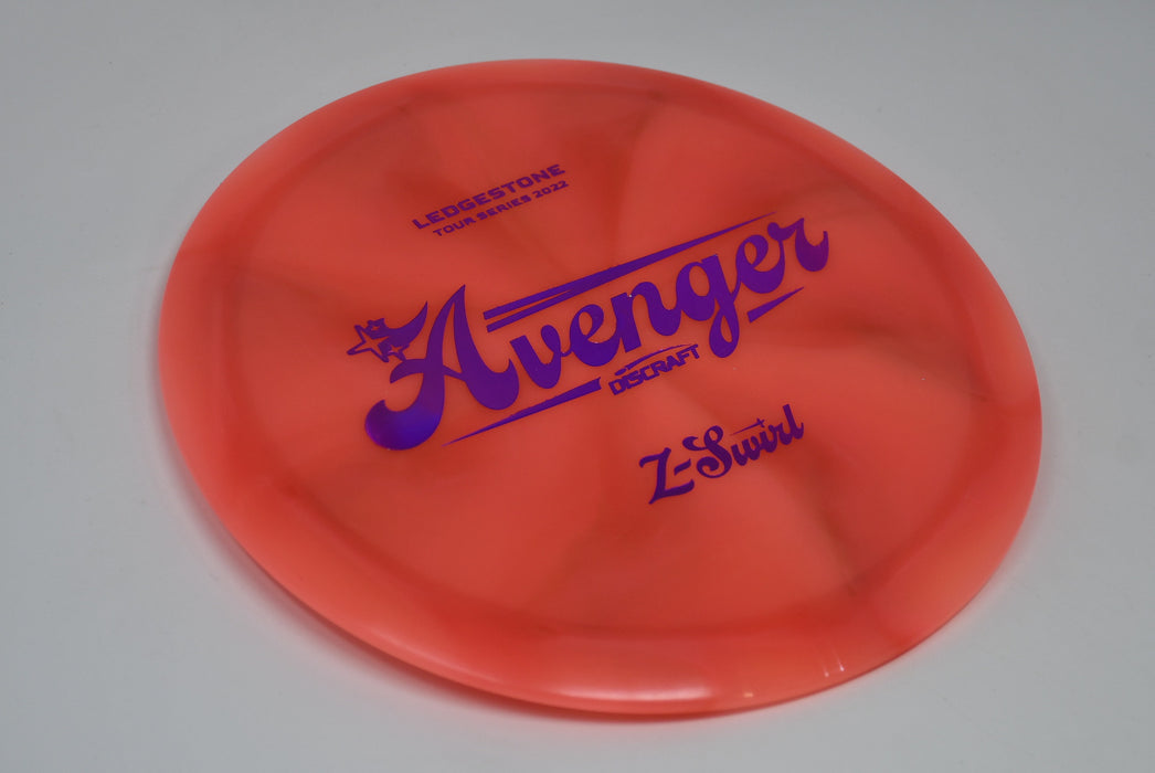 Buy Pink Discraft LE Z Swirl Tour Series Avenger Ledgestone 2022 Distance Driver Disc Golf Disc (Frisbee Golf Disc) at Skybreed Discs Online Store