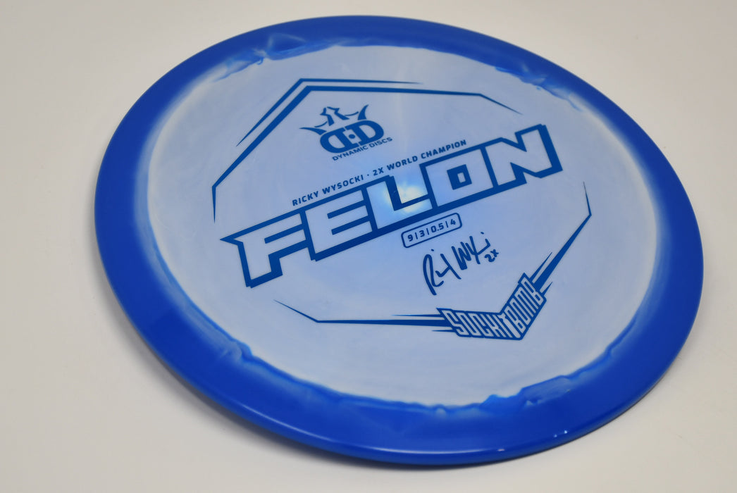 Buy Blue Dynamic Fuzion Orbit Felon Ricky Wysocki 2x Signature Fairway Driver Disc Golf Disc (Frisbee Golf Disc) at Skybreed Discs Online Store