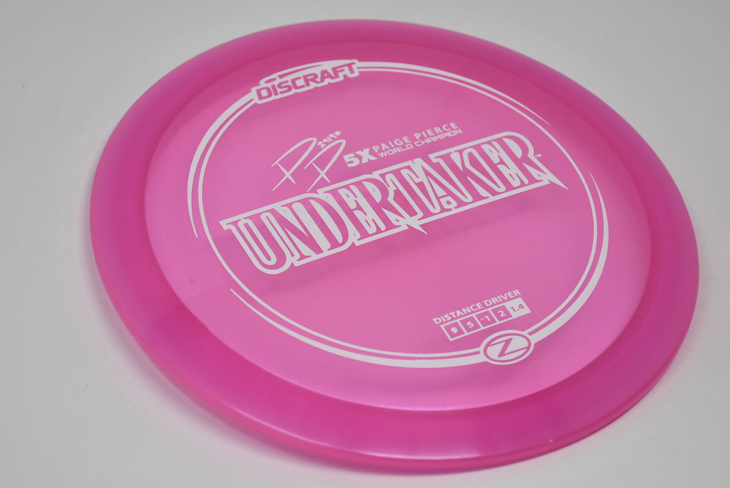 Buy Purple Discraft Z Undertaker Paige Pierce 5x Signature Distance Driver Disc Golf Disc (Frisbee Golf Disc) at Skybreed Discs Online Store
