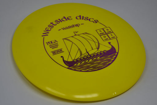 Buy Yellow Westside Revive Warship Midrange Disc Golf Disc (Frisbee Golf Disc) at Skybreed Discs Online Store