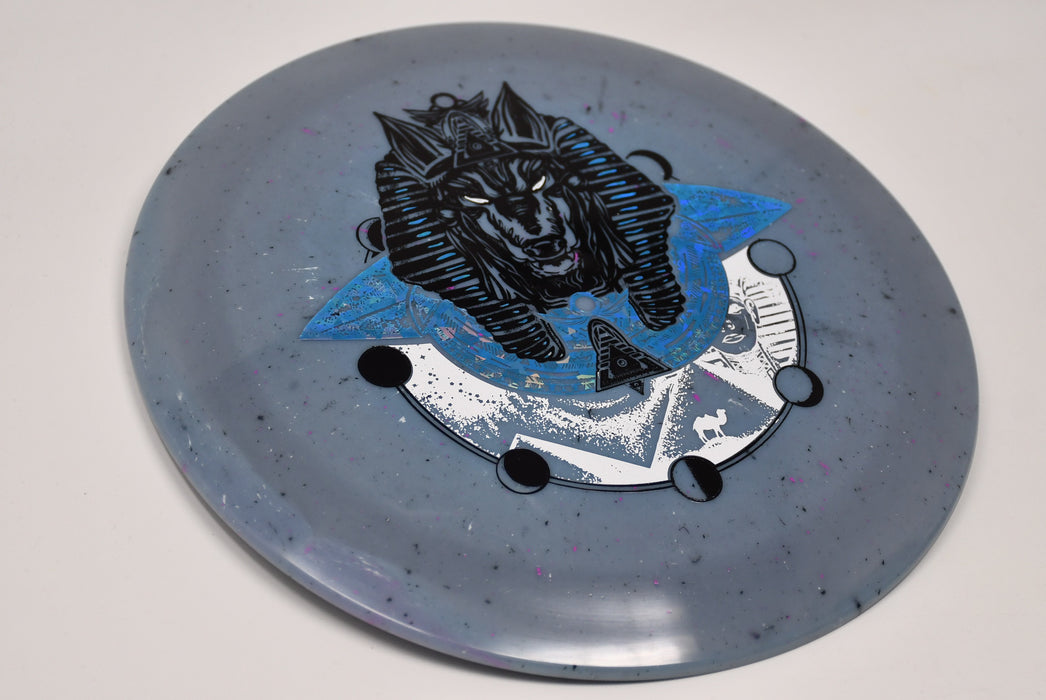 Buy Blue Infinite Discs Splatter S-Blend Pharaoh Distance Driver Disc Golf Disc (Frisbee Golf Disc) at Skybreed Discs Online Store