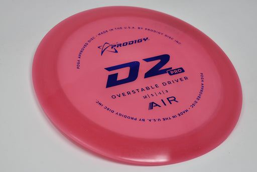 Buy Pink Prodigy Air D2 Pro Distance Driver Disc Golf Disc (Frisbee Golf Disc) at Skybreed Discs Online Store
