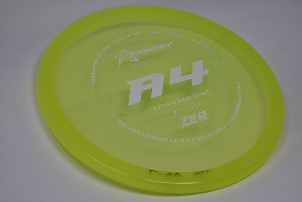 Buy Yellow Prodigy 750 A4 Putt and Approach Disc Golf Disc (Frisbee Golf Disc) at Skybreed Discs Online Store
