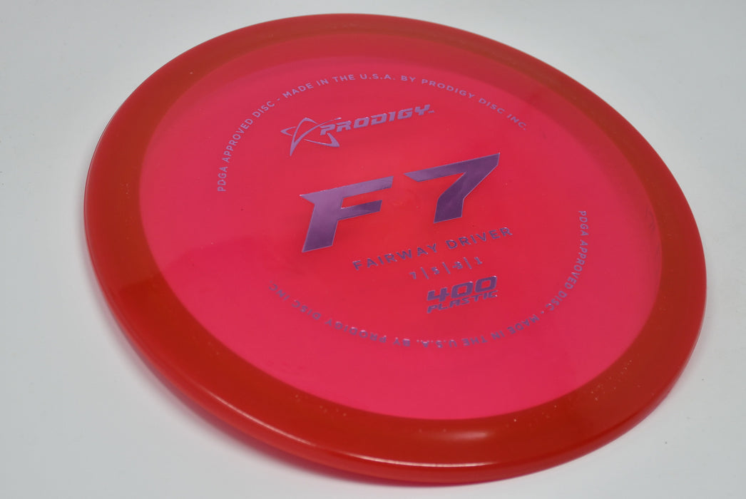 Buy Red Prodigy 400 F7 Fairway Driver Disc Golf Disc (Frisbee Golf Disc) at Skybreed Discs Online Store