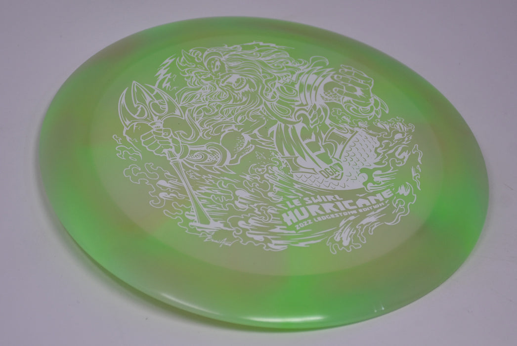 Buy Green DGA Limited Edition Swirl Hurricane Ledgestone 2022 Distance Driver Disc Golf Disc (Frisbee Golf Disc) at Skybreed Discs Online Store