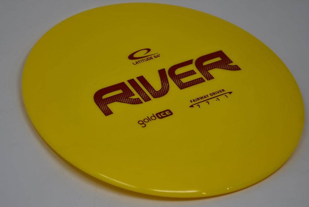 Buy Yellow Latitude 64 Gold Ice River Fairway Driver Disc Golf Disc (Frisbee Golf Disc) at Skybreed Discs Online Store