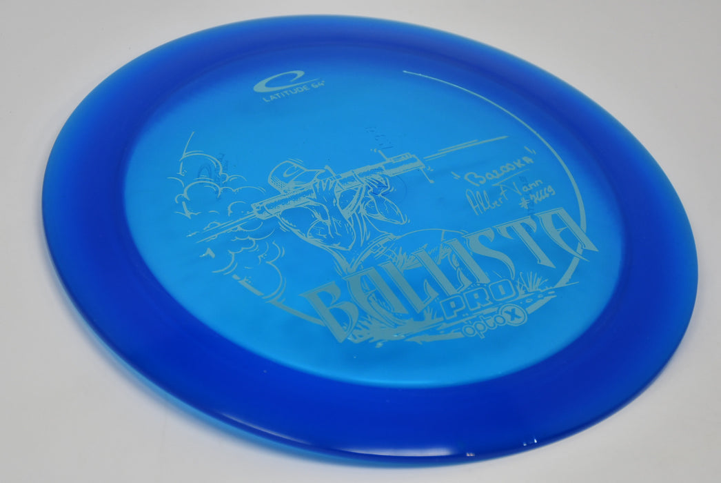 Buy Blue Latitude 64 Opto-X Ballista Pro Albert "Bazooka" Tamm 2022 Tour Series Distance Driver Disc Golf Disc (Frisbee Golf Disc) at Skybreed Discs Online Store