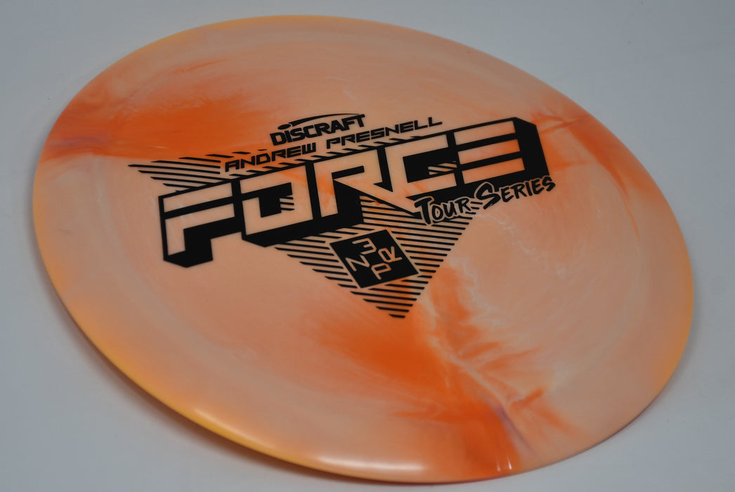 Buy Orange Discraft ESP Swirl Force Andrew Presnell 2022 Tour Series Distance Driver Disc Golf Disc (Frisbee Golf Disc) at Skybreed Discs Online Store