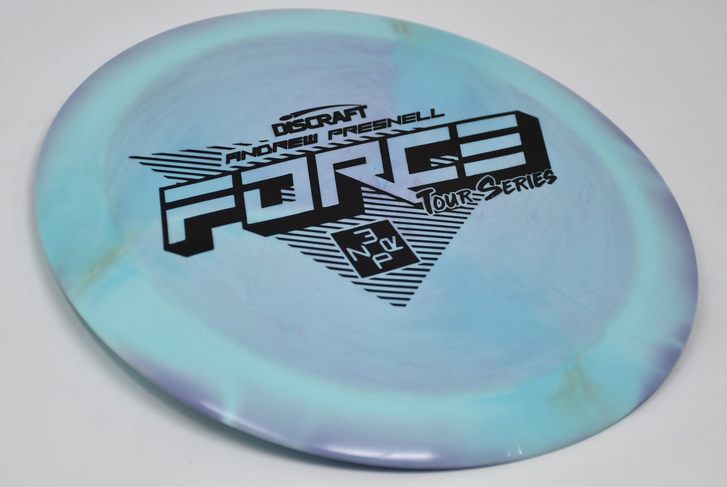 Buy Blue Discraft ESP Swirl Force Andrew Presnell 2022 Tour Series Distance Driver Disc Golf Disc (Frisbee Golf Disc) at Skybreed Discs Online Store
