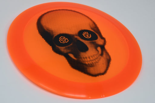 Buy Orange Westside VIP Ice Destiny HSCo Skull Stamp Distance Driver Disc Golf Disc (Frisbee Golf Disc) at Skybreed Discs Online Store
