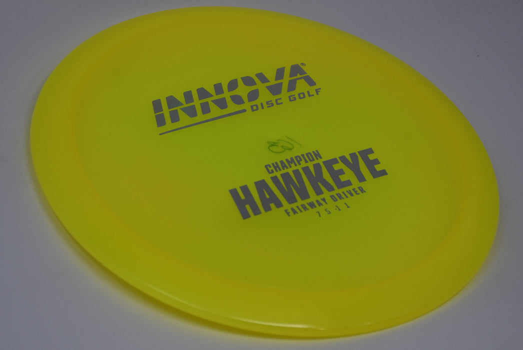 Buy Yellow Innova Champion Hawkeye Fairway Driver Disc Golf Disc (Frisbee Golf Disc) at Skybreed Discs Online Store
