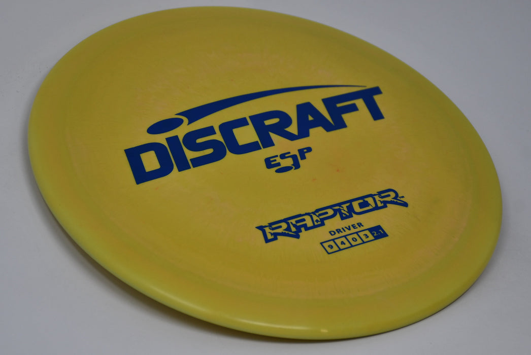 Buy Yellow Discraft ESP Raptor Fairway Driver Disc Golf Disc (Frisbee Golf Disc) at Skybreed Discs Online Store