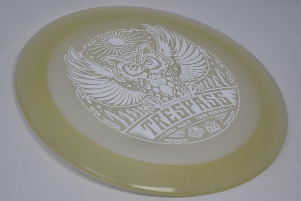 Buy White Dynamic Lucid-X Moonshine Trespass Kona Panis 2022 Tour Series Distance Driver Disc Golf Disc (Frisbee Golf Disc) at Skybreed Discs Online Store