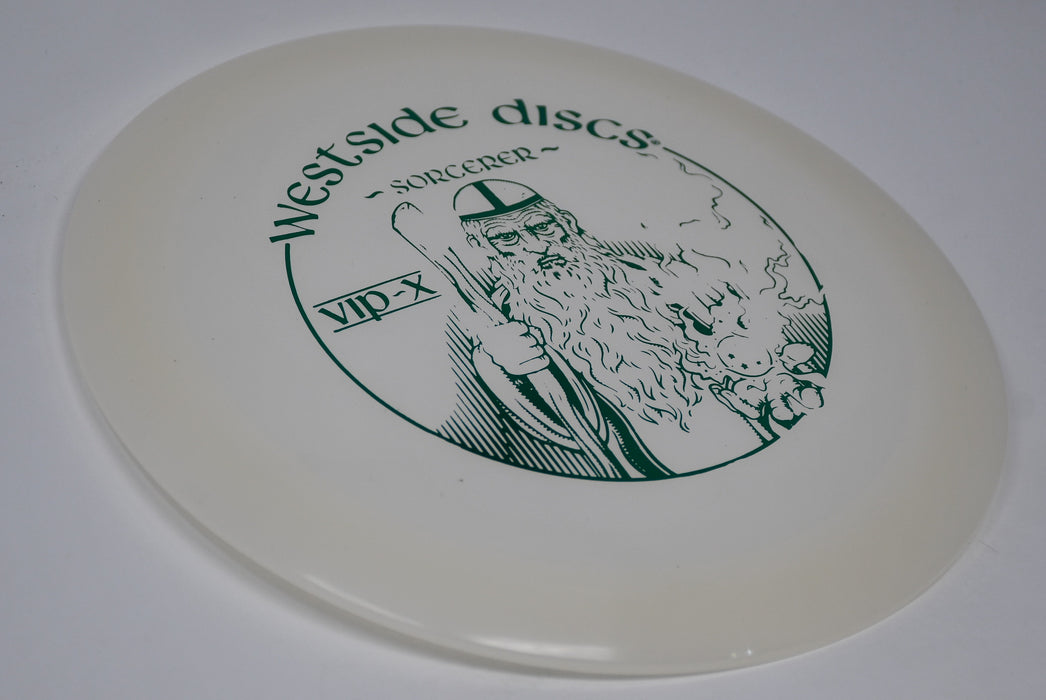 Buy White Westside VIP-X Sorcerer Tyyni Stamp Distance Driver Disc Golf Disc (Frisbee Golf Disc) at Skybreed Discs Online Store