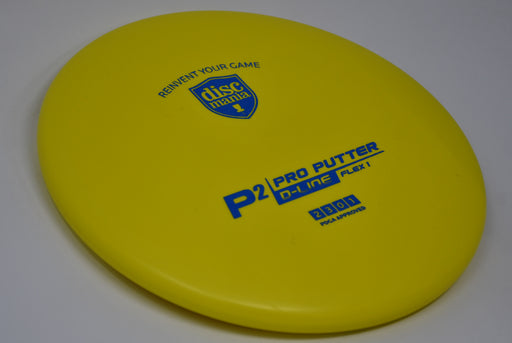Buy Yellow Discmania D-Line P2 Flex 1 Putt and Approach Disc Golf Disc (Frisbee Golf Disc) at Skybreed Discs Online Store
