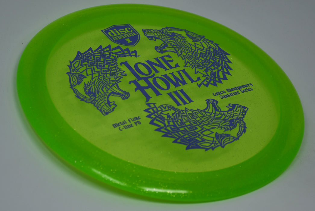 Buy Green Discmania Metal Flake C-Line PD Lone Howl 3 Colten Montgomery Signature Series Fairway Driver Disc Golf Disc (Frisbee Golf Disc) at Skybreed Discs Online Store