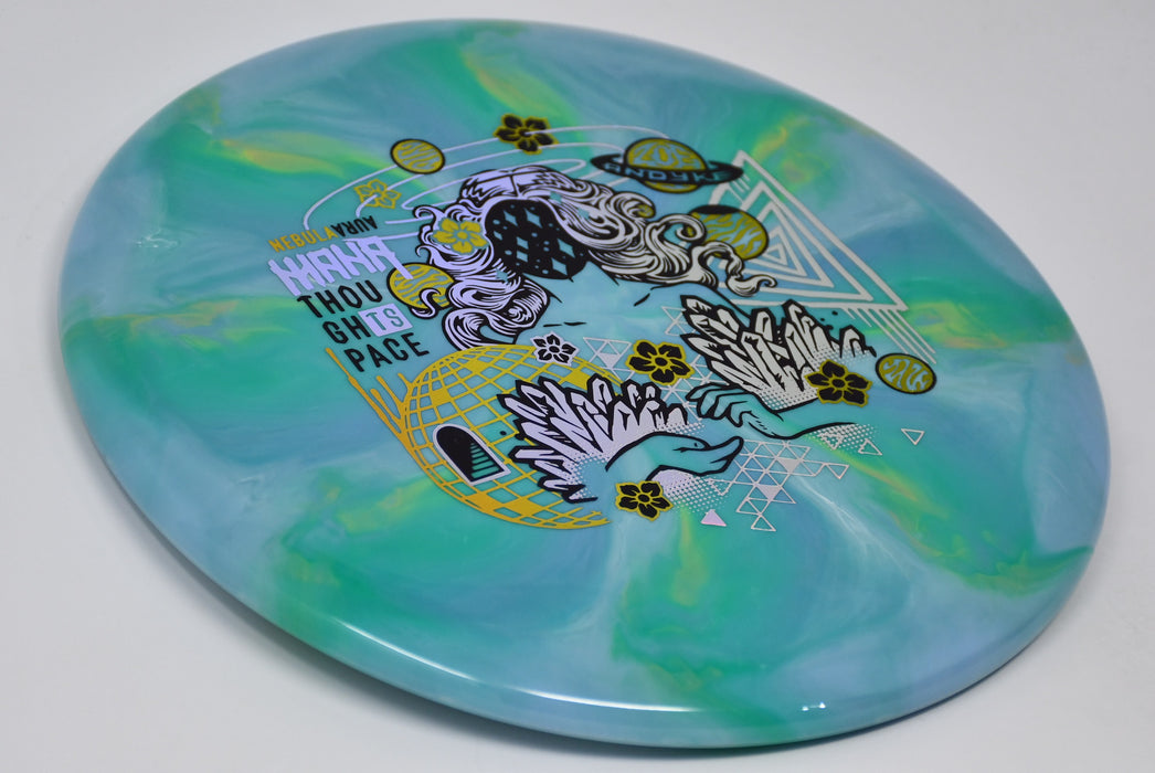 Buy Blue Thought Space Nebula Aura Mana Zoe Andyke Signature Midrange Disc Golf Disc (Frisbee Golf Disc) at Skybreed Discs Online Store