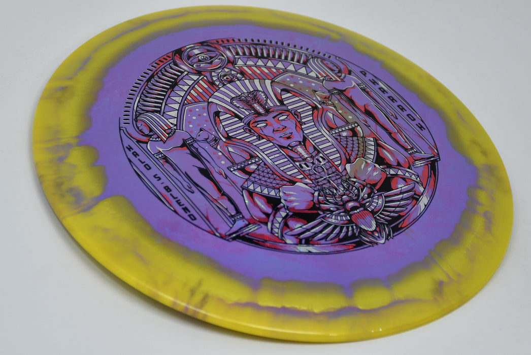 Buy Purple Infinite Discs Halo S-Blend Pharaoh Distance Driver Disc Golf Disc (Frisbee Golf Disc) at Skybreed Discs Online Store