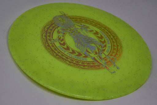 Buy Yellow Infinite Discs Signature Metal Flake Glow C-Blend Pharaoh Dave Felberg Distance Driver Disc Golf Disc (Frisbee Golf Disc) at Skybreed Discs Online Store