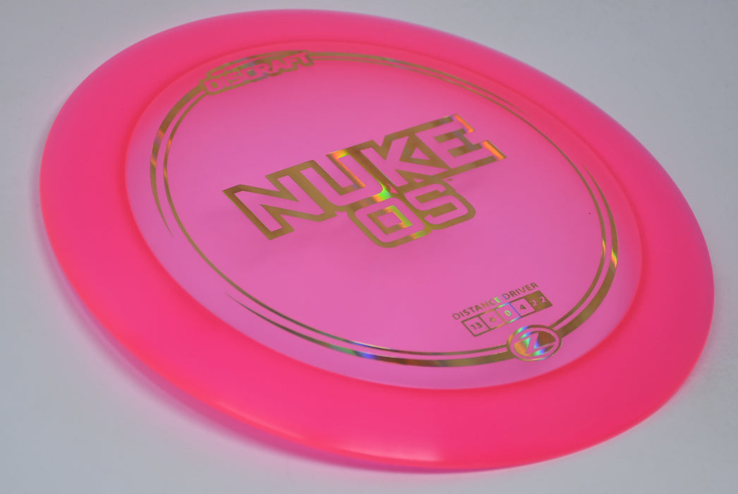 Buy Pink Discraft Z Nuke OS Distance Driver Disc Golf Disc (Frisbee Golf Disc) at Skybreed Discs Online Store