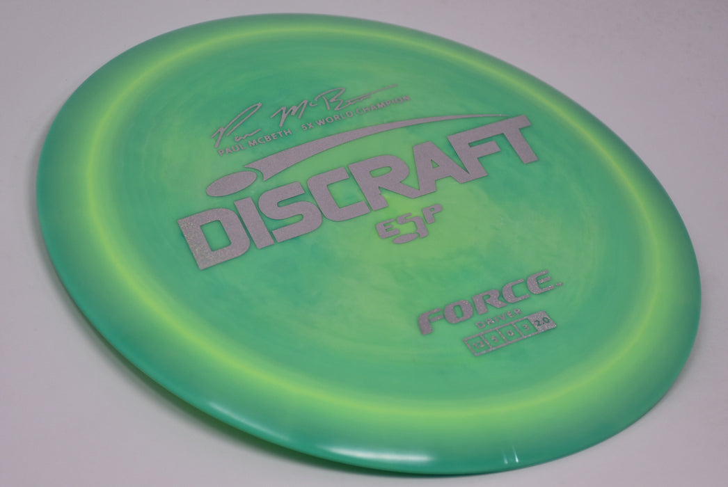 Buy Green Discraft ESP Force Paul McBeth 5x Signature Distance Driver Disc Golf Disc (Frisbee Golf Disc) at Skybreed Discs Online Store
