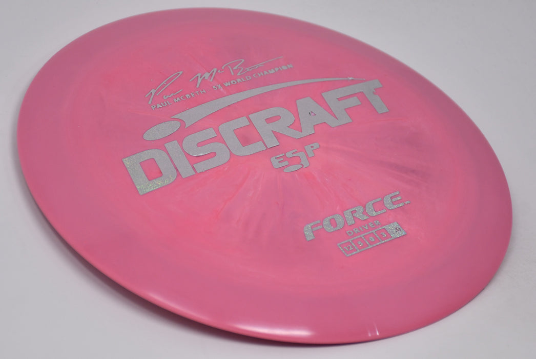 Buy Pink Discraft ESP Force Paul McBeth 5x Signature Distance Driver Disc Golf Disc (Frisbee Golf Disc) at Skybreed Discs Online Store