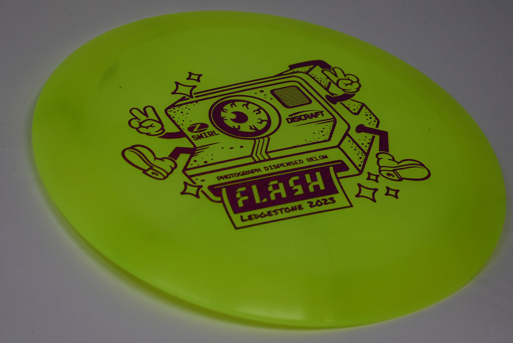 Buy Yellow Discraft LE Z Swirl Flash Ledgestone 2023 Distance Driver Disc Golf Disc (Frisbee Golf Disc) at Skybreed Discs Online Store