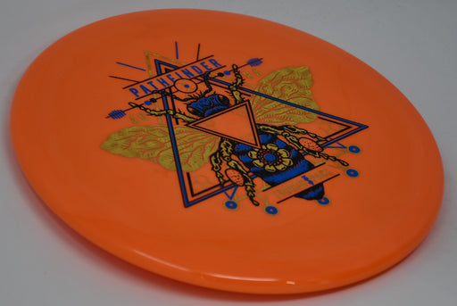 Buy Orange Thought Space Aura Pathfinder Midrange Disc Golf Disc (Frisbee Golf Disc) at Skybreed Discs Online Store