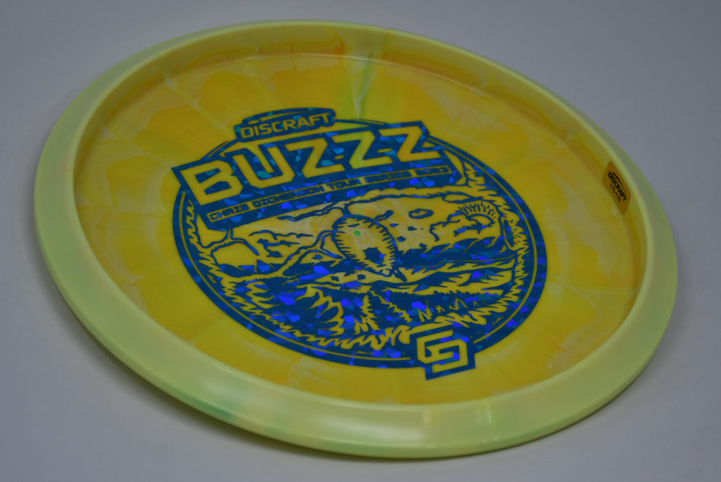 Buy Yellow Discraft ESP Swirl Buzzz Chris Dickerson Tour Series 2023 Midrange Disc Golf Disc (Frisbee Golf Disc) at Skybreed Discs Online Store