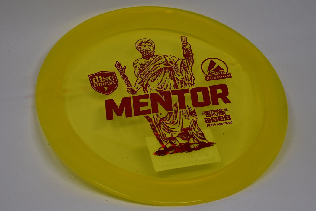 Buy Yellow Discmania Active Premium Mentor Distance Driver Disc Golf Disc (Frisbee Golf Disc) at Skybreed Discs Online Store