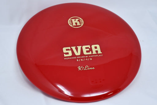 Buy Red Kastaplast K1 Svea Midrange Disc Golf Disc (Frisbee Golf Disc) at Skybreed Discs Online Store