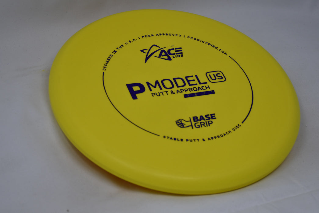 Buy Yellow Prodigy BaseGrip P Model US Putt and Approach Disc Golf Disc (Frisbee Golf Disc) at Skybreed Discs Online Store