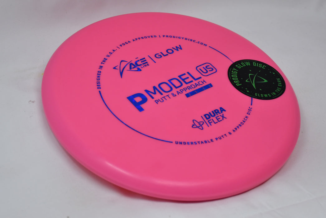 Buy Pink Prodigy Glow DuraFlex P Model US Putt and Approach Disc Golf Disc (Frisbee Golf Disc) at Skybreed Discs Online Store