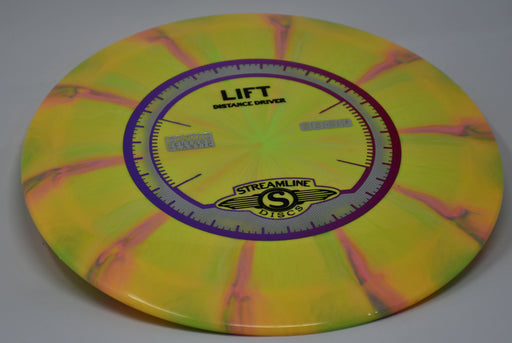 Buy Yellow Streamline Cosmic Neutron Lift Distance Driver Disc Golf Disc (Frisbee Golf Disc) at Skybreed Discs Online Store