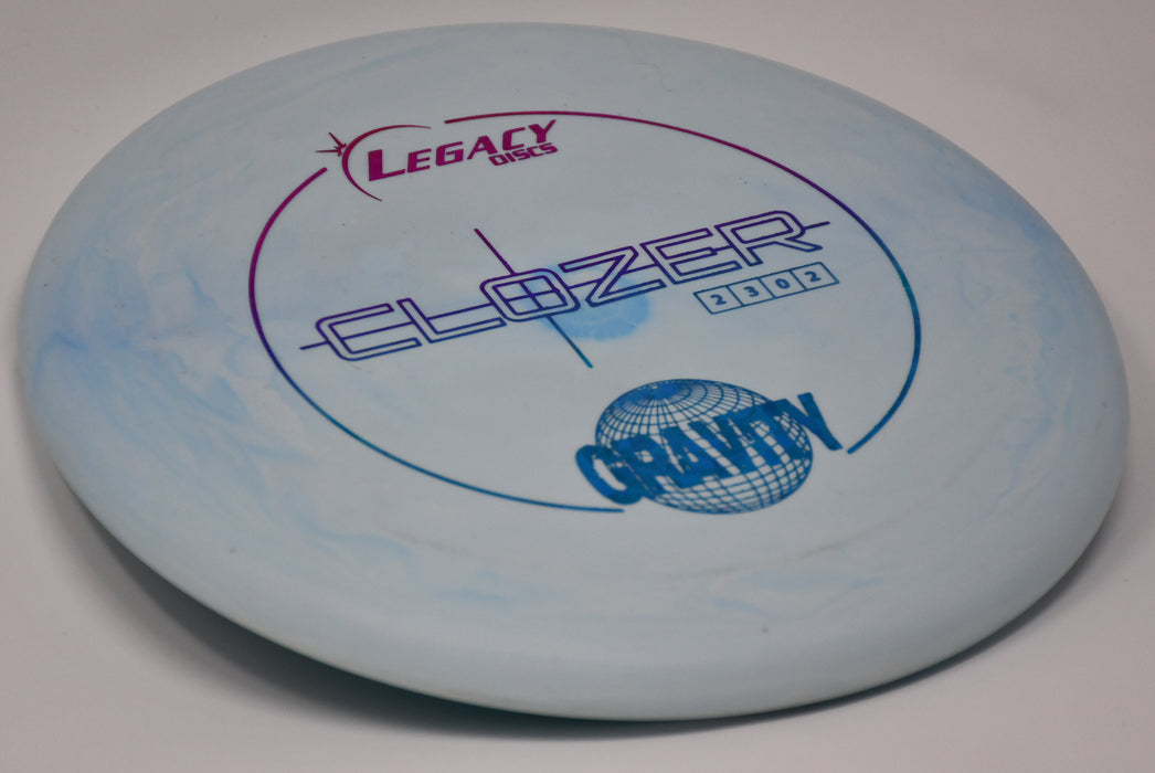 Buy Blue White Legacy Gravity Clozer Putt and Approach Disc Golf Disc (Frisbee Golf Disc) at Skybreed Discs Online Store