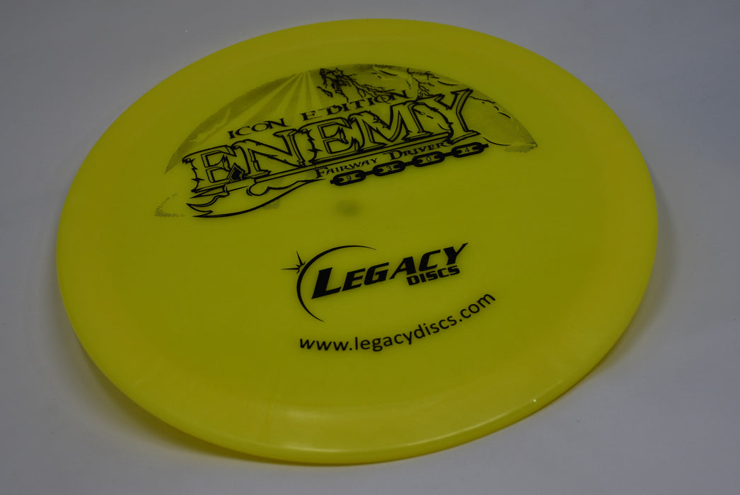 Buy Yellow Legacy Icon Enemy Fairway Driver Disc Golf Disc (Frisbee Golf Disc) at Skybreed Discs Online Store