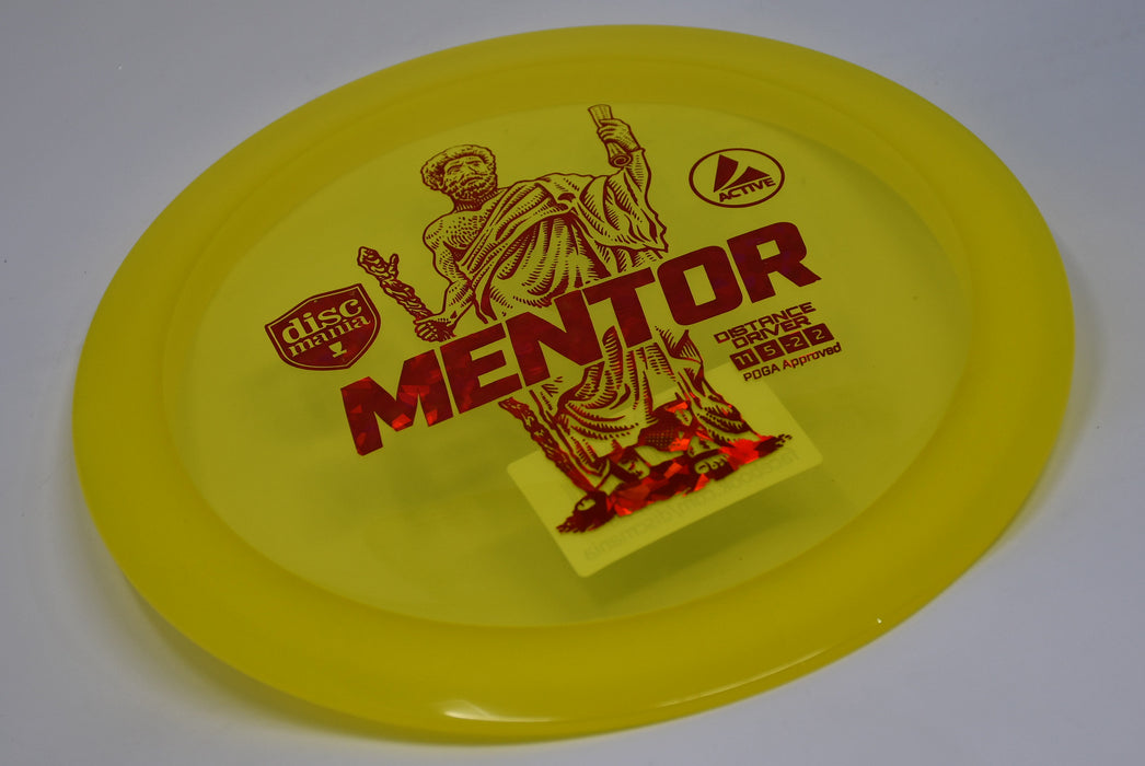 Buy Yellow Discmania Active Mentor Distance Driver Disc Golf Disc (Frisbee Golf Disc) at Skybreed Discs Online Store