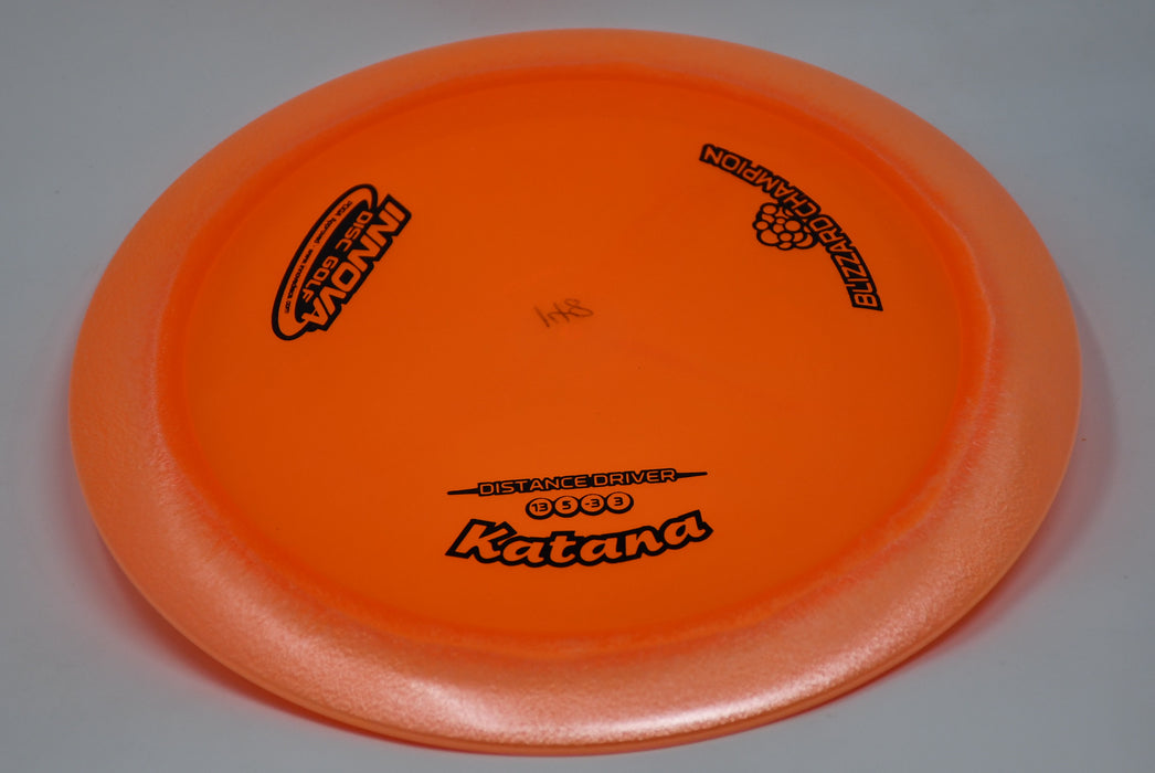 Buy Orange Innova Blizzard Champion Katana Distance Driver Disc Golf Disc (Frisbee Golf Disc) at Skybreed Discs Online Store