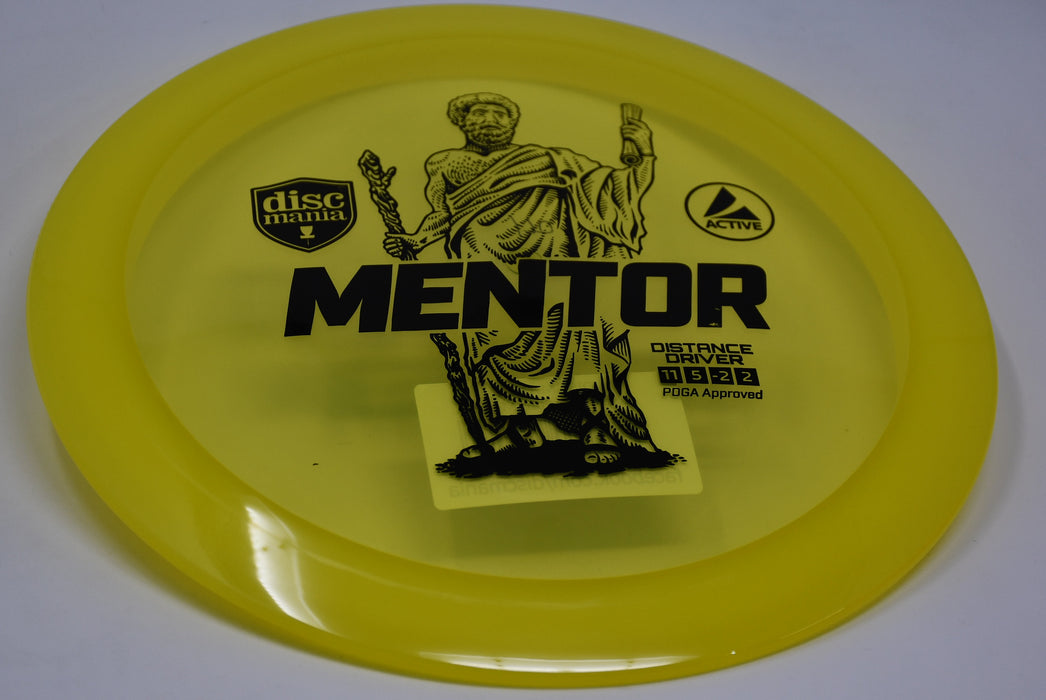 Buy Yellow Discmania Active Mentor Distance Driver Disc Golf Disc (Frisbee Golf Disc) at Skybreed Discs Online Store