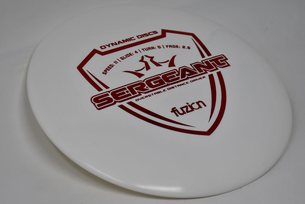 Buy White Dynamic Fuzion Sergeant Fairway Driver Disc Golf Disc (Frisbee Golf Disc) at Skybreed Discs Online Store