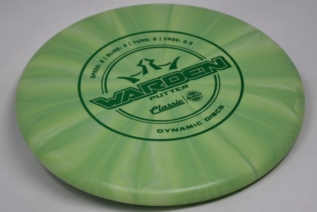 Buy Green Dynamic Classic Burst Warden Putt and Approach Disc Golf Disc (Frisbee Golf Disc) at Skybreed Discs Online Store