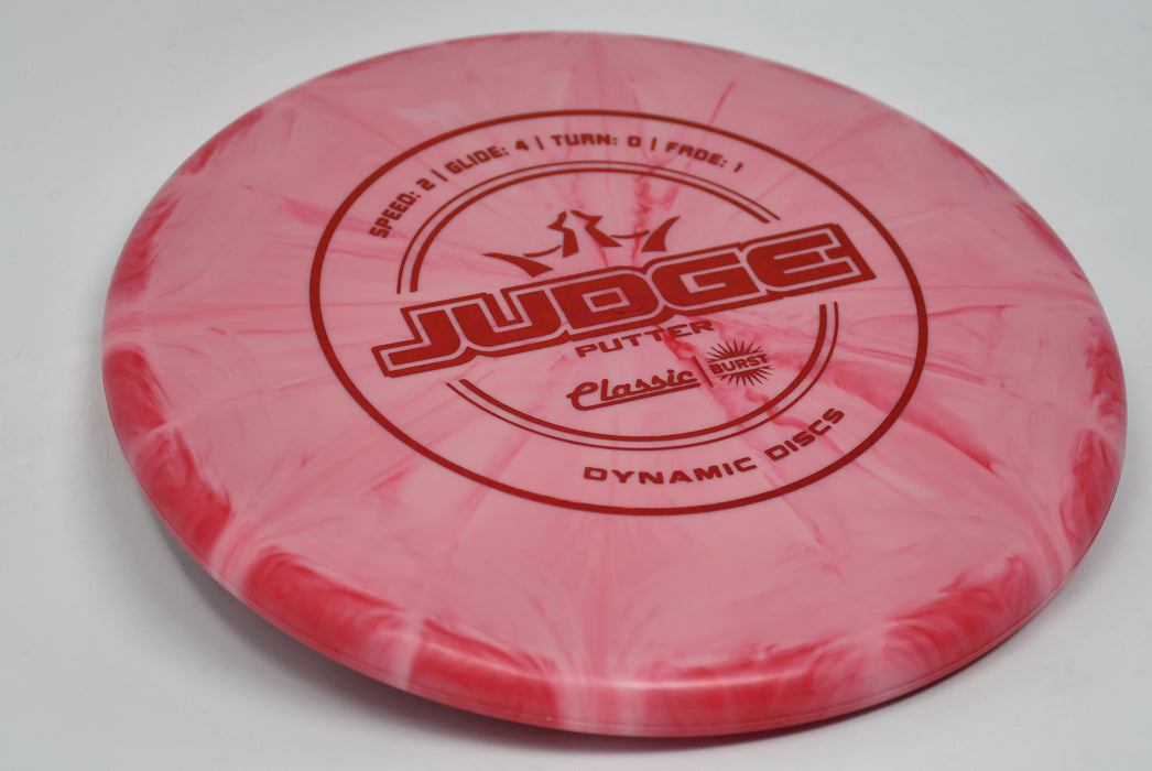 Buy Pink Dynamic Classic Burst Judge Putt and Approach Disc Golf Disc (Frisbee Golf Disc) at Skybreed Discs Online Store