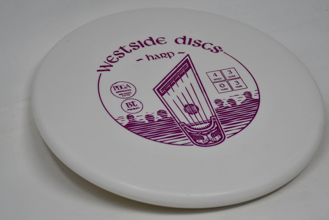 Buy White Westside BT Medium Harp Putt and Approach Disc Golf Disc (Frisbee Golf Disc) at Skybreed Discs Online Store