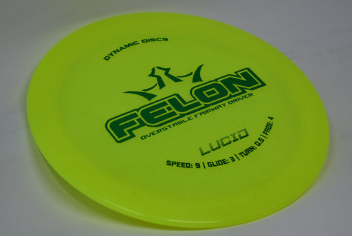 Buy Yellow Dynamic Lucid Felon Fairway Driver Disc Golf Disc (Frisbee Golf Disc) at Skybreed Discs Online Store