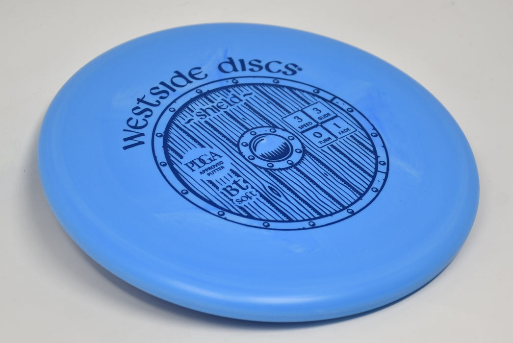Buy Blue Westside BT Soft Shield Putt and Approach Disc Golf Disc (Frisbee Golf Disc) at Skybreed Discs Online Store