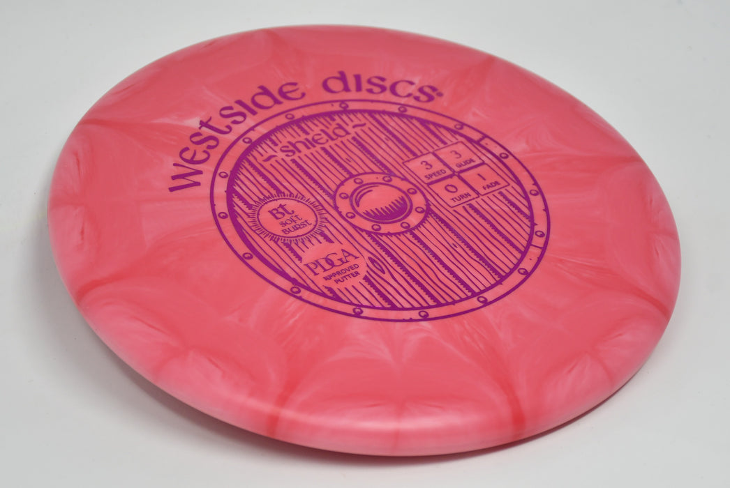 Buy Red Westside BT Soft Burst Shield Putt and Approach Disc Golf Disc (Frisbee Golf Disc) at Skybreed Discs Online Store