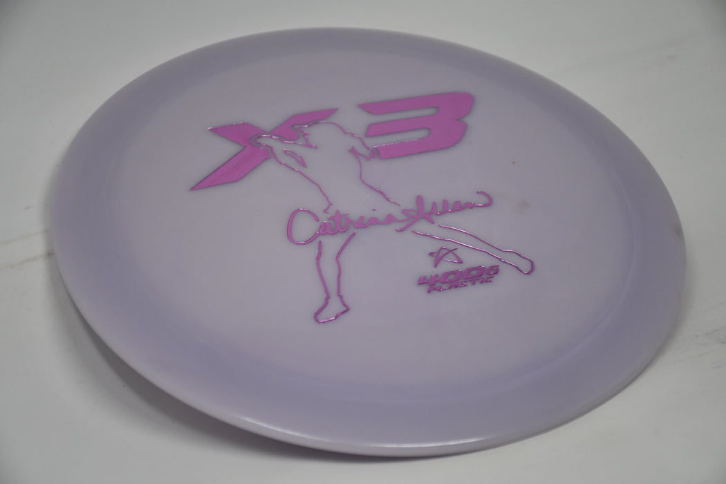 Buy Purple Prodigy 400G X3 Catrina Allen Signature Series Distance Driver Disc Golf Disc (Frisbee Golf Disc) at Skybreed Discs Online Store