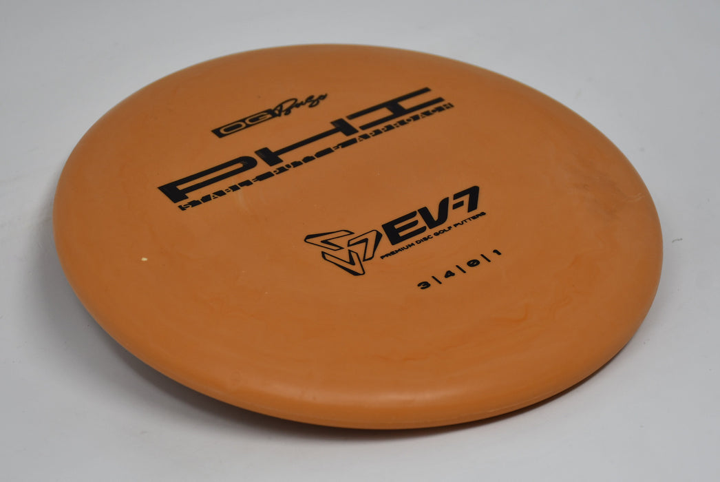 Buy Orange EV-7 OG Base Phi Putt and Approach Disc Golf Disc (Frisbee Golf Disc) at Skybreed Discs Online Store